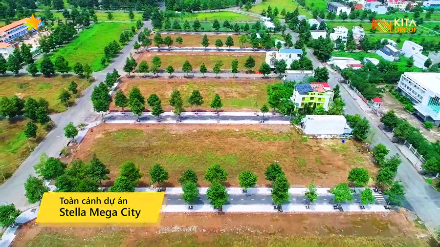 Toàn cảnh nền đất trong dự án Stella Mega City